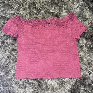 Off the shoulder crop top